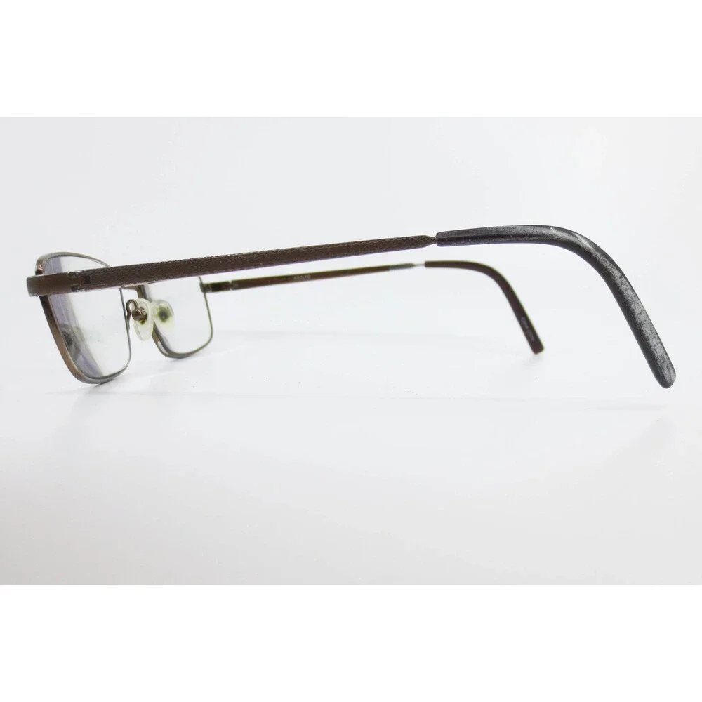 Adolfo Admiral BRZ Bronze Metal Rectangular Eyeglasses Frames 53-17-140 35500